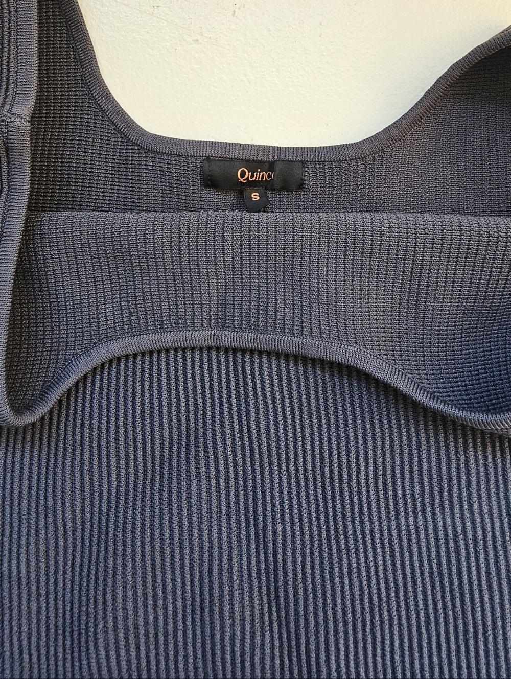 Quince Slate Ribbed Cropped Tank